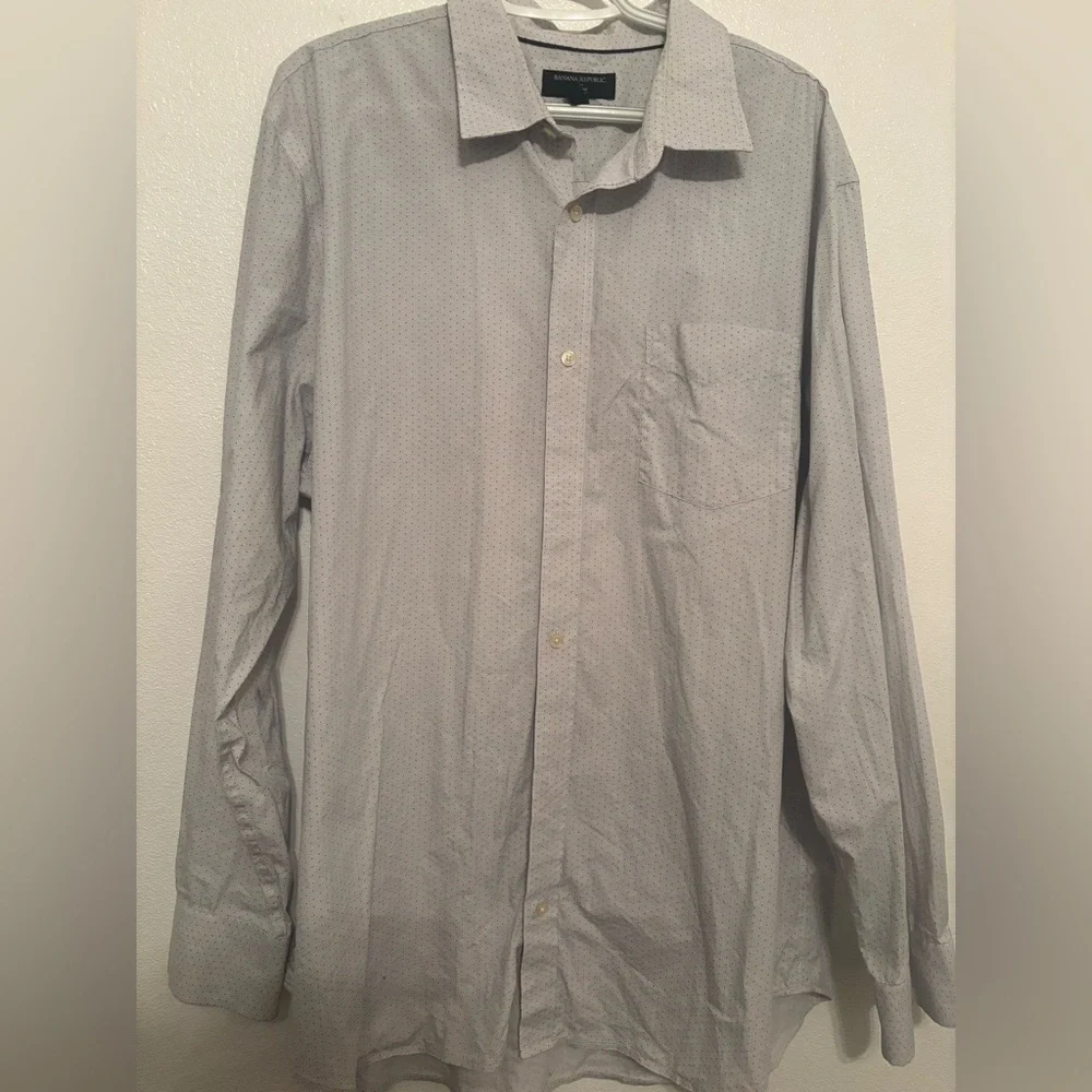 Banana republic non iron slim fit button front XXL